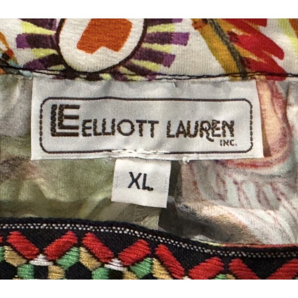 Elliot Lauren Floral Women’s Blouse Embroidered Square Neckline Puff Sleeves: XL - Picture 9 of 10